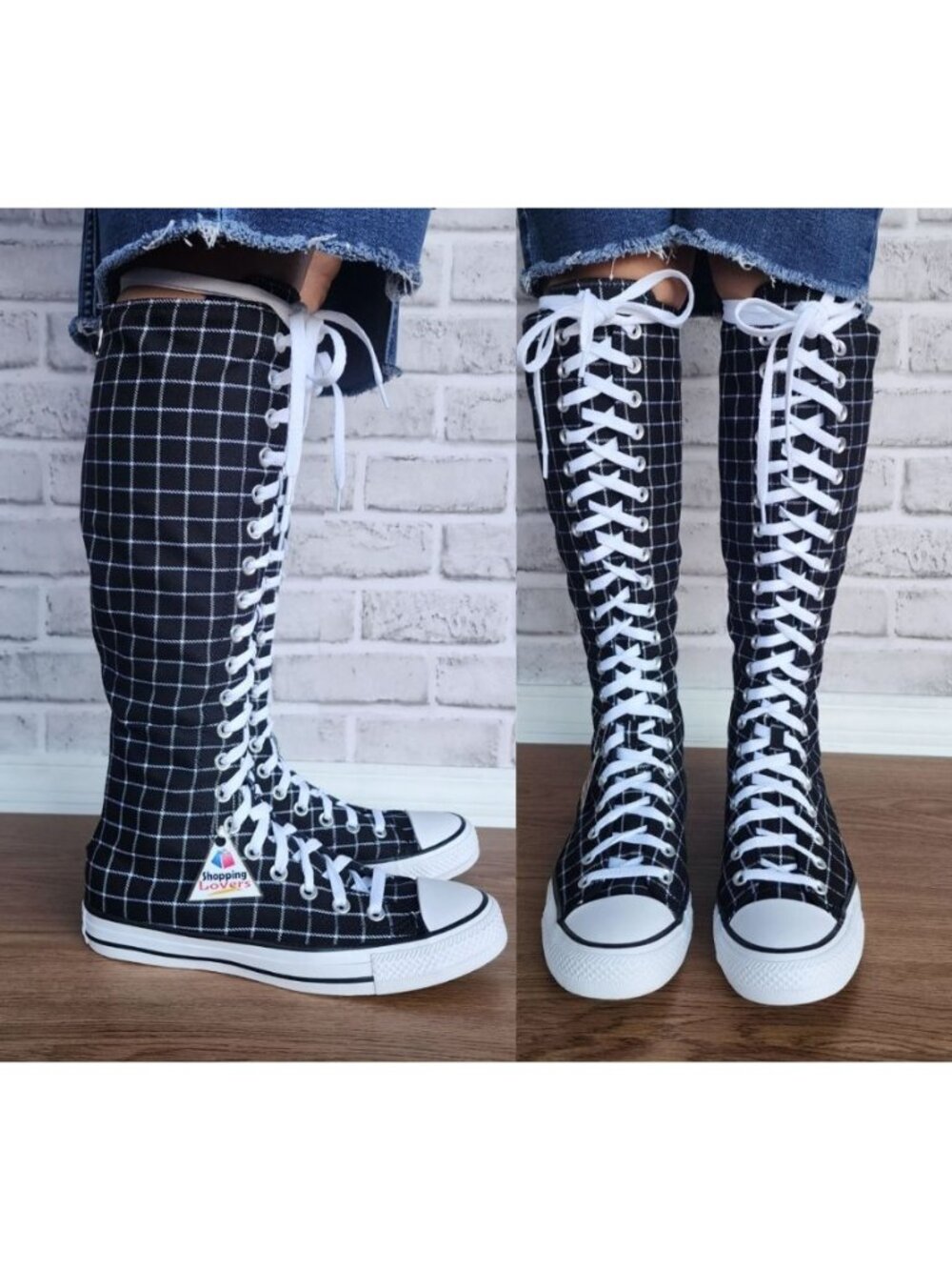 ⭐Converse Chuck Taylor All Star XXHi Plaid 6.5 Mens Boots Sneaker Black A13019C⭐